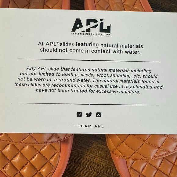 APL Lusso Slide (Athletic Propulsion Labs) in Terracota Mens Size 10/Womens 11.5 - Picture 11 of 15